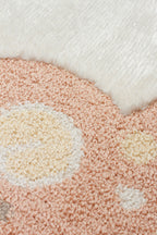 Picco Colorful Patterned Washable, Non-shedding, Dust-Resistant, Soft Textured Children's Room Rug - Orange