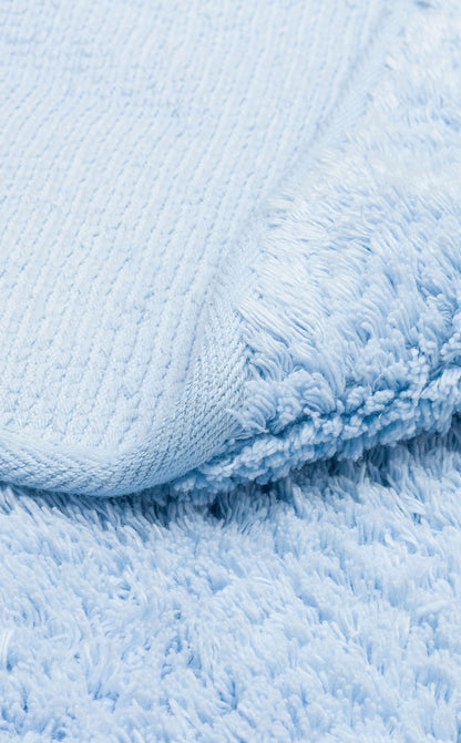 Bonny Düz Mavi Yuvarlak Minimal Yıkanabilir Kaydırmaz Taban Yumuşak Yüzeyli Çocuk Odası Halısı - Haki