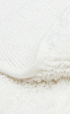 Bonny Plain White Round Minimalist Washable Non-Slip Soft Surface Children's Room Rug - Silver