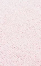 Bonny Plain Pink Round Minimalist Washable Non-Slip Soft Surface Kids Room Rug - Red