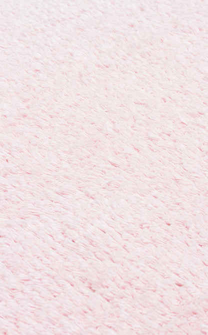 Bonny Düz Pembe Yuvarlak Minimal Yıkanabilir Kaydırmaz Taban Yumuşak Yüzeyli Çocuk Odası Halısı - Kırmızı