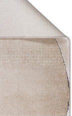 Riviera Modern Oval Geometrik Desenli Krem Siyah Altın Rengi Viskon Polyester Şık Salon Halısı