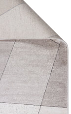 Riviera Modern Geometrik Desenli Vizon Krem Viskon Polyester Minimal Şık Yatak Odası Salon Halısı