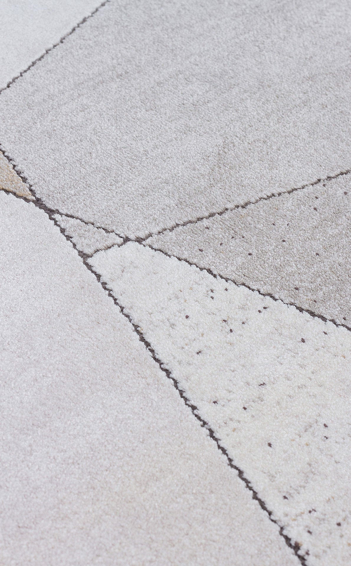 Riviera Modern Geometrik Desenli Vizon Krem Viskon Polyester Minimal Şık Yatak Odası Salon Halısı