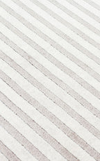 Riviera Modern Asimetrik Çizgili Krem Gri Dokulu Salon Halısı Viskon Polyester Şık Salon Halısı