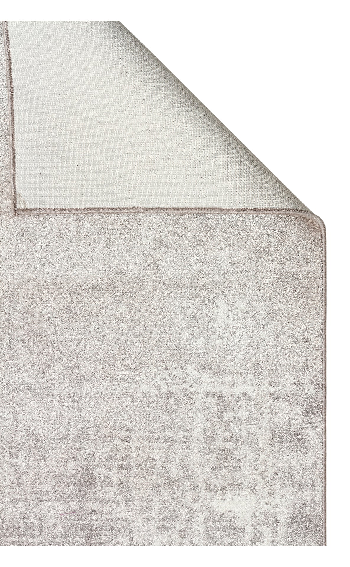 Riviera Modern Geometrik Desenli Krem Gri Viskon Polyester Minimal Şık Yatak Odası Salon Halısı