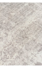 Riviera Modern Geometrik Desenli Krem Gri Viskon Polyester Minimal Şık Yatak Odası Salon Halısı