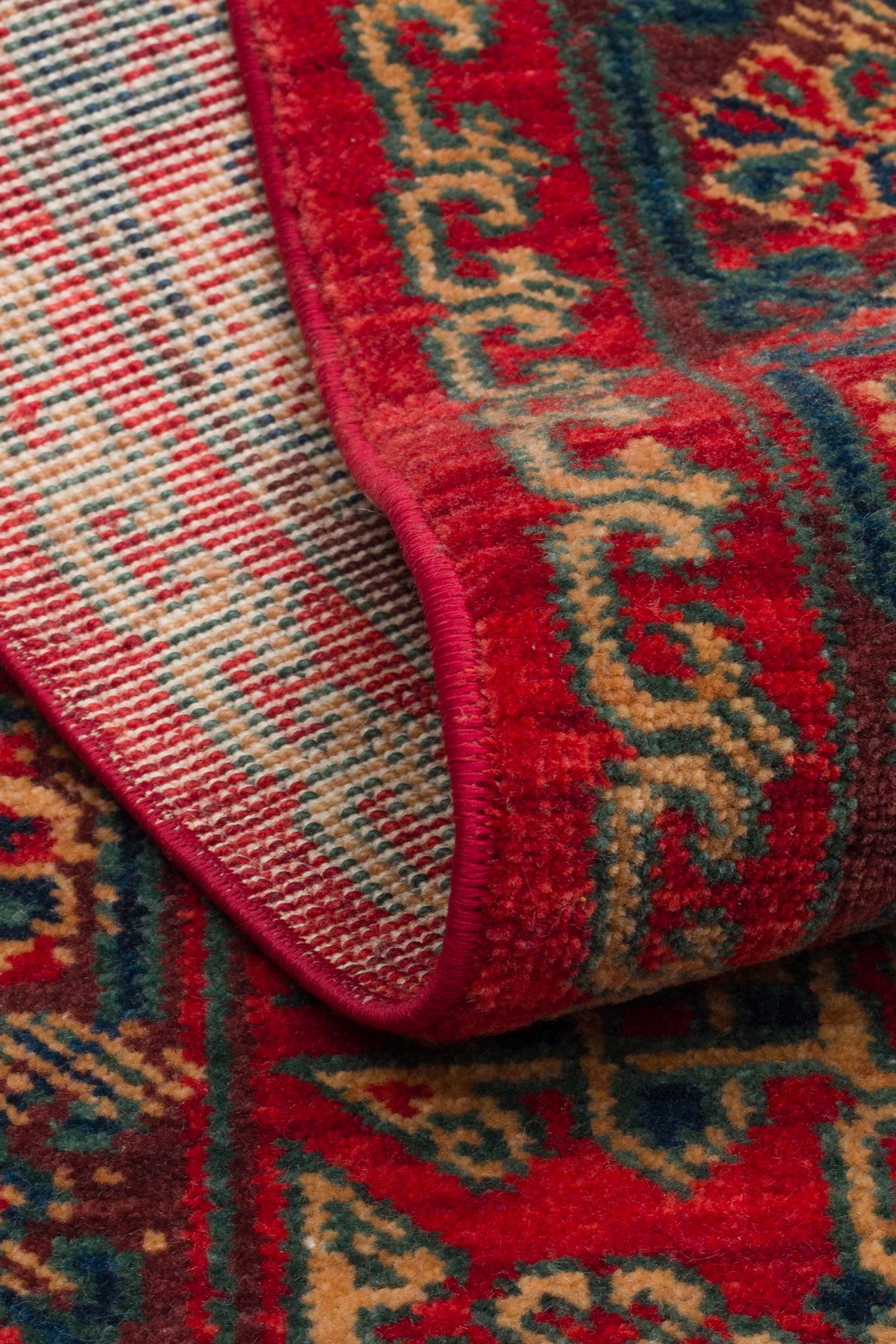 Rönesans El Emeği Anadolu Motifli Kırmızı Yün Geleneksel Desen Retro Otantik Salon Halısı