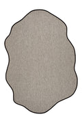 Sisalo Morfea Amorphous Cut Jute Look Sisal Carpet Robot Vacuum Compatible Modern Carpet - Grey