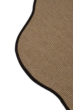Sisalo Morfea Organic Form Sisal Rug Minimal Bohemian Decorative Anti-Allergenic Rug - Brown