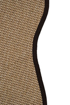 Sisalo Morfea Organic Form Sisal Rug Minimal Bohemian Decorative Anti-Allergenic Rug - Brown