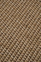 Sisalo Morfea Organic Form Sisal Rug Minimal Bohemian Decorative Anti-Allergenic Rug - Brown