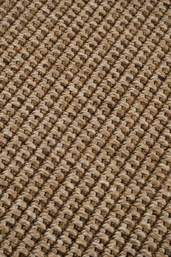 Sisalo Morfea Organic Form Sisal Rug Minimal Bohemian Decorative Anti-Allergenic Rug - Brown