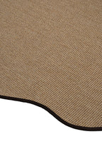 Sisalo Morfea Organic Form Sisal Rug Minimal Bohemian Decorative Anti-Allergenic Rug - Brown
