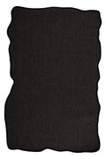 Sisalo Morphea Cotton Bordered Amorphous Sisal Rug Minimal Bohemian Style Natural Look Rug - Black