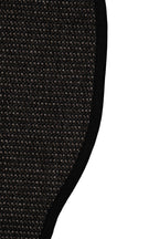Sisalo Morphea Cotton Bordered Amorphous Sisal Rug Minimal Bohemian Style Natural Look Rug - Black