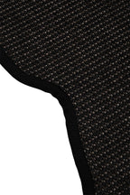Sisalo Morphea Cotton Bordered Amorphous Sisal Rug Minimal Bohemian Style Natural Look Rug - Black