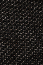 Sisalo Morphea Cotton Bordered Amorphous Sisal Rug Minimal Bohemian Style Natural Look Rug - Black