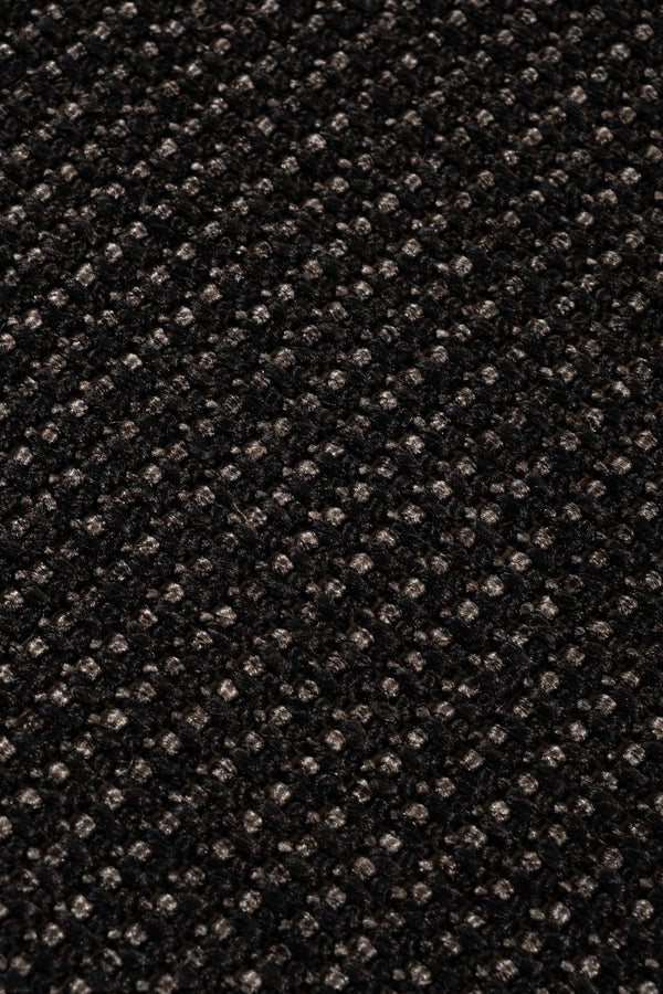 Sisalo Morphea Cotton Bordered Amorphous Sisal Rug Minimal Bohemian Style Natural Look Rug - Black