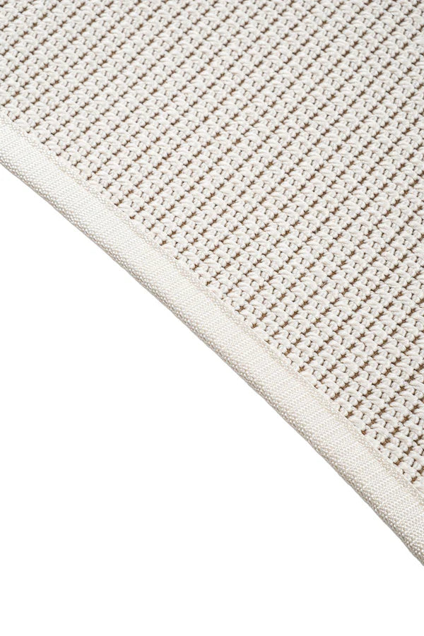 Sisalo Morfea Modern İskandinav Amorf Sisal Halı Dayanıklı Dokulu Dekoratif Halı - Krem