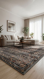 Daisy Çok Renkli Bohem Desenli Yumuşak Dokulu Makine Halısı | Salon Oturma Odası Koridor Yolluk Halı Renkli Şık