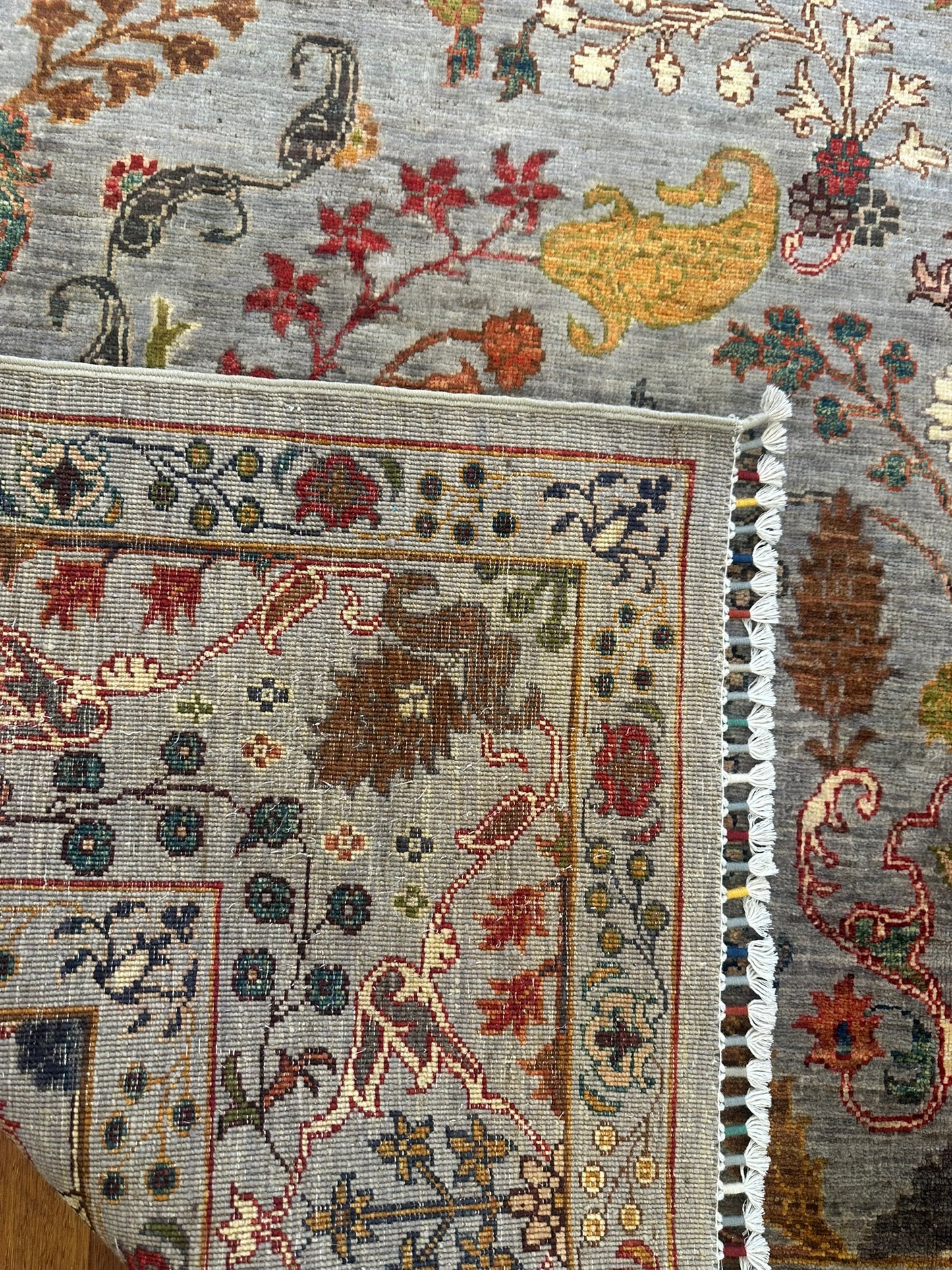 Orijinal İran El Dokuma Halısı – Sultani Motifli Yeşil Klasik Salon Halısı - Yeşil2