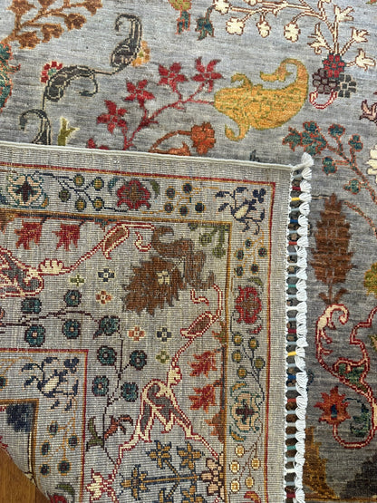Orijinal İran El Dokuma Halısı – Sultani Motifli Yeşil Klasik Salon Halısı - Yeşil2