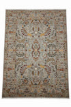 Original Iranian Hand-Woven Rug – Green Classic Living Room Rug with Sultani Motif