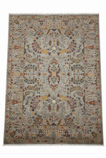 Original Iranian Hand-Woven Rug – Green Classic Living Room Rug with Sultani Motif