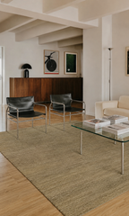 Earth Hand-Woven Wool Viscose Rug Natural Jute Look Unusual Boutique Design Luxury Living Room Rug