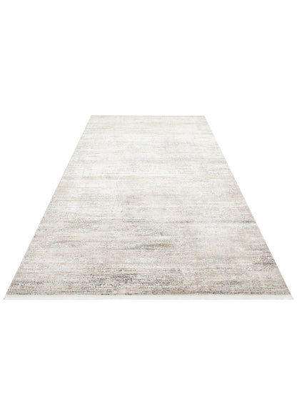 Durable, Long-Lasting Stylish Cream Gray Living Room Kitchen Hallway Carpet Made with Acrylic and Polyester