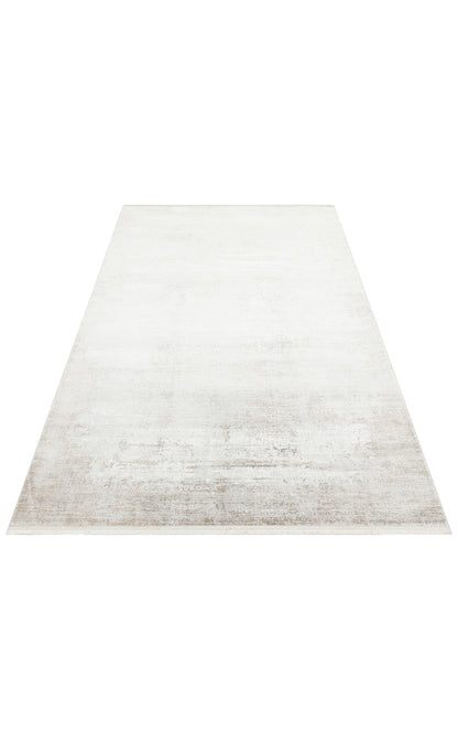 Durable, Long-Lasting Stylish Cream Gray Living Room Kitchen Hallway Carpet Made with Acrylic and Polyester