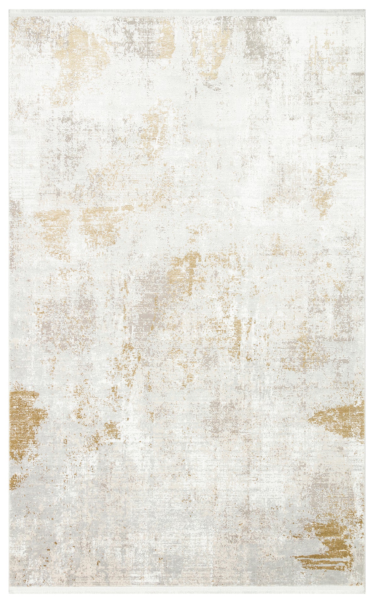 Durable, Long-Lasting Stylish Cream Yellow Living Room Kitchen Hallway Carpet Made with Acrylic and Polyester