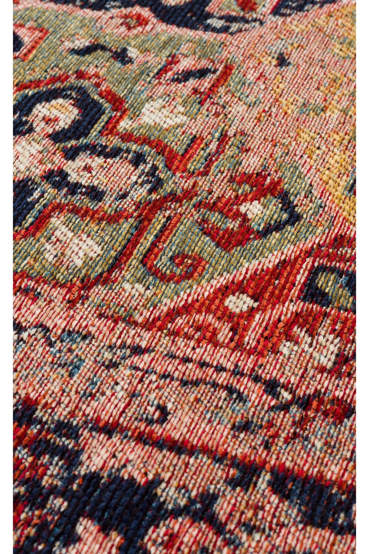 Nostalgia Anatolian Antique Patterned Washable Non-Slip Based Water Repellent Ethnic Red Rug