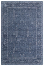 Antique Persian Vintage Classic Navy Blue Tree of Life Pattern Retro Polyester Modern Authentic Living Room Rug