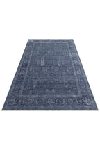 Antique Persian Vintage Classic Navy Blue Tree of Life Pattern Retro Polyester Modern Authentic Living Room Rug