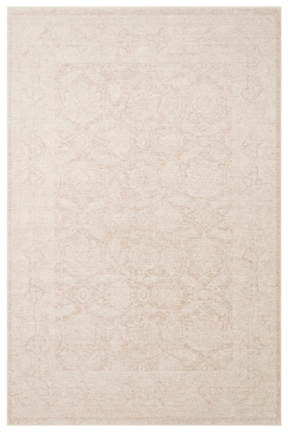 Antik Pers Vintage Klasik Krem Etnik Motifli Polyester Otantik Koridor Mutfak Salon Halısı