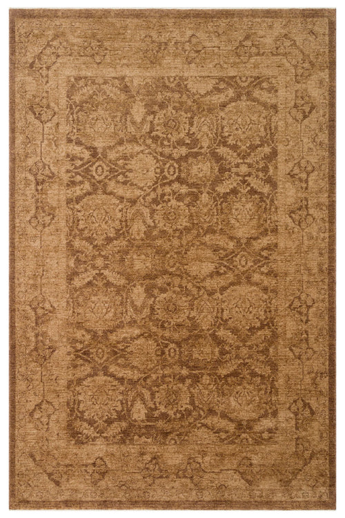 Antik Pers Vintage Bej Etnik Desenli Polyester Otantik Koridor Mutfak Yatak Odası Salon Halısı