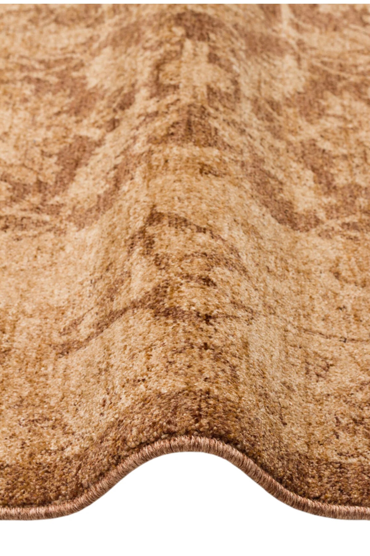 Antik Pers Vintage Bej Etnik Desenli Polyester Otantik Koridor Mutfak Yatak Odası Salon Halısı