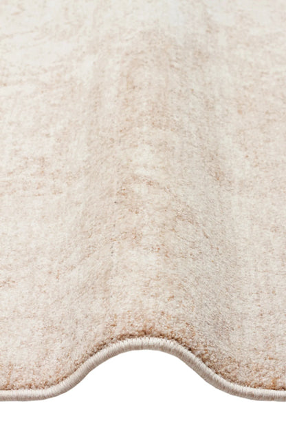 Antik Pers Vintage Klasik Krem Etnik Motifli Polyester Otantik Koridor Mutfak Salon Halısı