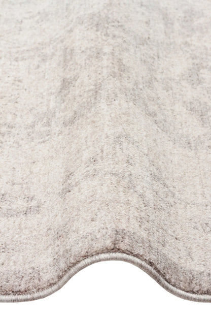 Antik Pers Vintage Klasik Gri Etnik Motifli Retro Polyester Modern Desenli Otantik Salon Halısı