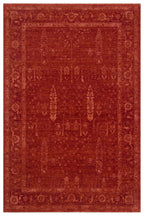 Antique Persian Vintage Classic Red Tree of Life Pattern Retro Polyester Modern Authentic Living Room Rug