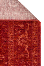 Antique Persian Vintage Classic Red Tree of Life Pattern Retro Polyester Modern Authentic Living Room Rug