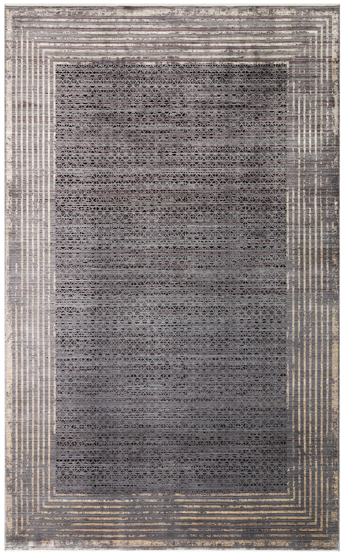 High Quality Closely Woven Modern Soft Textured Anthracite Gold Color Custom Living Room Carpet