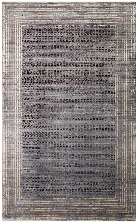 High Quality Closely Woven Modern Soft Textured Anthracite Gold Color Custom Living Room Carpet