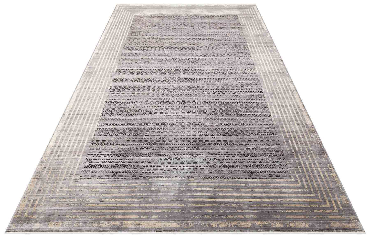 High Quality Closely Woven Modern Soft Textured Anthracite Gold Color Custom Living Room Carpet