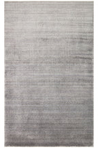 Atlas Series Anthracite Minimal Plain Fringed Lyocell Textured Special Loom Living Room Rug