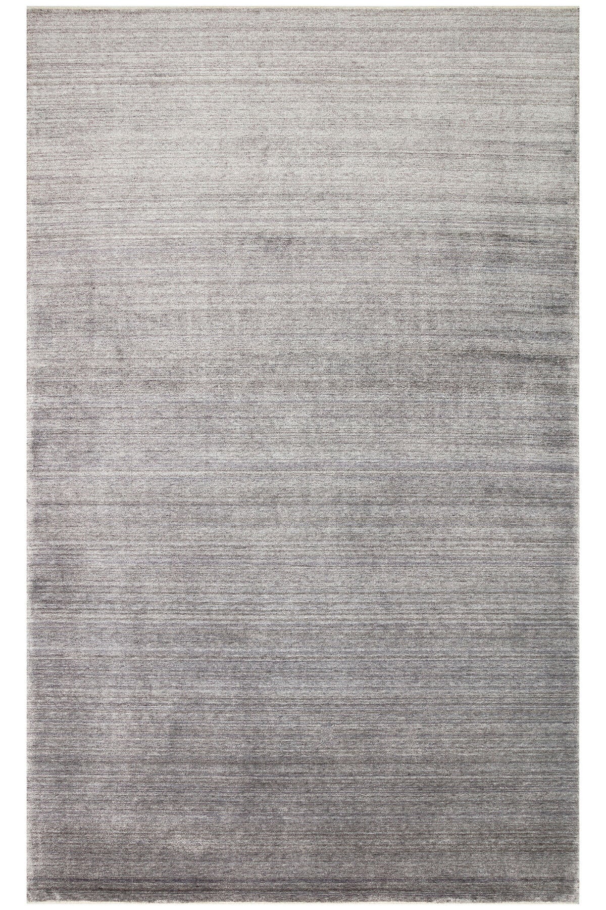 Atlas Serisi Antrasit Minimal Düz Saçaklı Lyocell Dokulu Özel Tezgah Salon Halısı