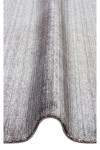 Atlas Series Anthracite Minimal Plain Fringed Lyocell Textured Special Loom Living Room Rug