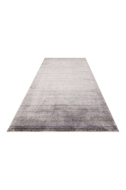 Atlas Serisi Antrasit Minimal Düz Saçaklı Lyocell Dokulu Özel Tezgah Salon Halısı